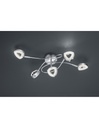 Plafoniera Tours 5 Spot Led Cromo L54 cm Trio Lighting