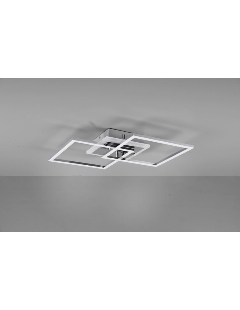 Plafoniera Venida Cromo Quadrati Led 25w 4000k Dimmer Trio Lighting