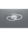 Plafoniera Venida Doppio Cerchio Alluminio Led 25w Dimmerabile L50 cm Trio Lighting
