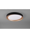 Plafoniera Zeta Led Dimmerabile Ø48 cm Nero E Oro Trio Lighting