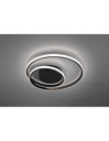 Plafoniera Zibal Nero Spirale Led 22w Dimmerabile Ø39 cm Trio Lighting