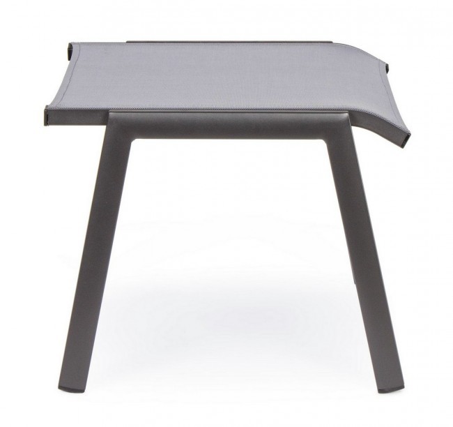 Poggiapiedi arredo giardino alluminio antracite Cruise cm 53 x 51 x 44