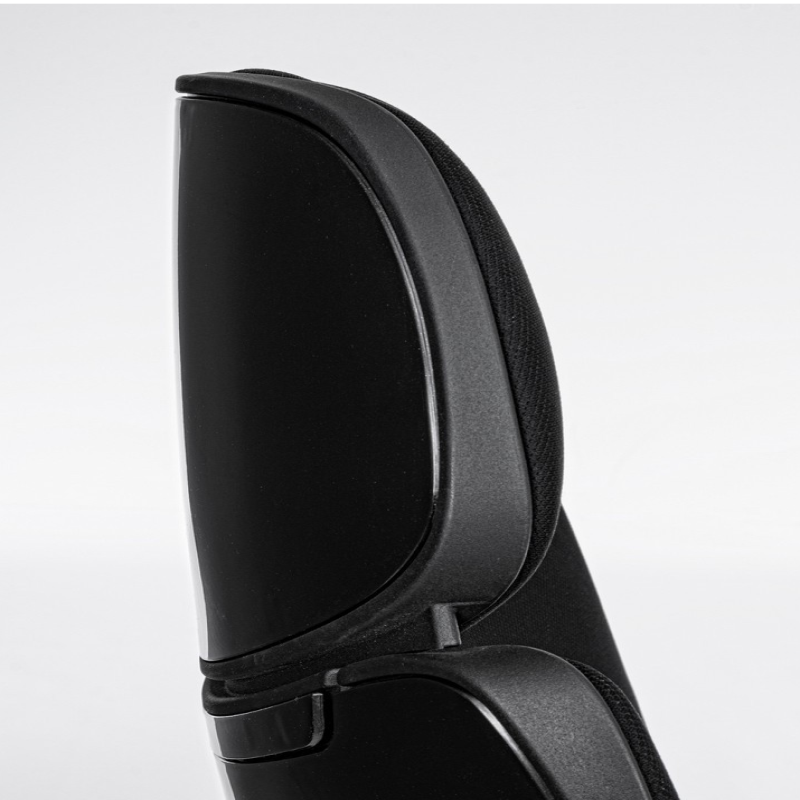 Poltrona Armstrong imbottita da ufficio in nero