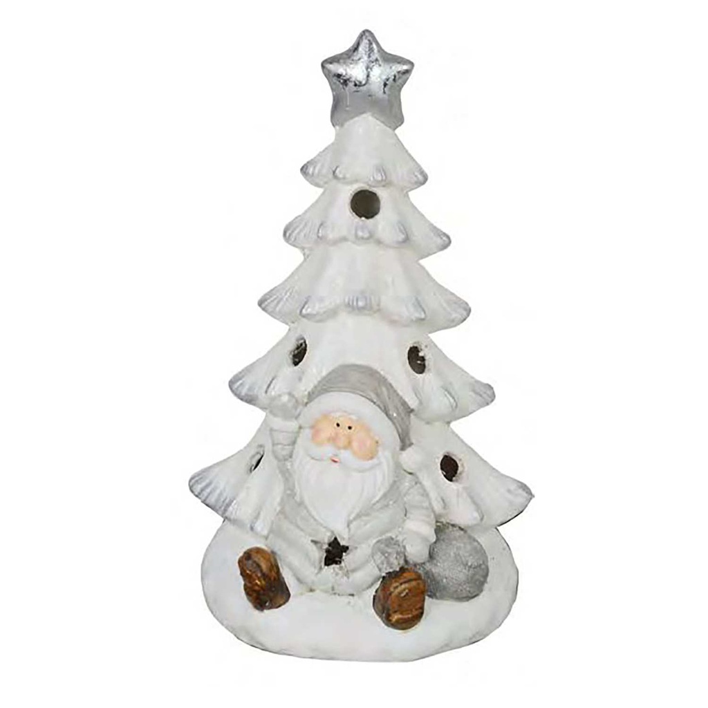 Albero led con babbo natale nci-3800 cm. 24 x 21,5 h 42