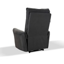 Poltrona Recliner Elettrico Effetto Nabuk Grigio  82 x 98 x 109 cm