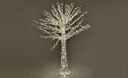 Albero led cristallo con 1016 led bianco caldo altezza cmø165h150
