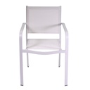 Poltrona alluminio el paso bianco cm55x61 x h84,5