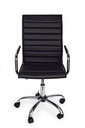Poltrona da ufficio PERTH nero braccioli e ruote in similpelle altezza regolabile