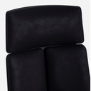 Poltrona da ufficio in tessuto Damon con schienale alto nero