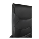 Poltrona direzionale ufficio Makam nera e base cromata