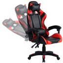 Poltrona gaming Mek rosso nera