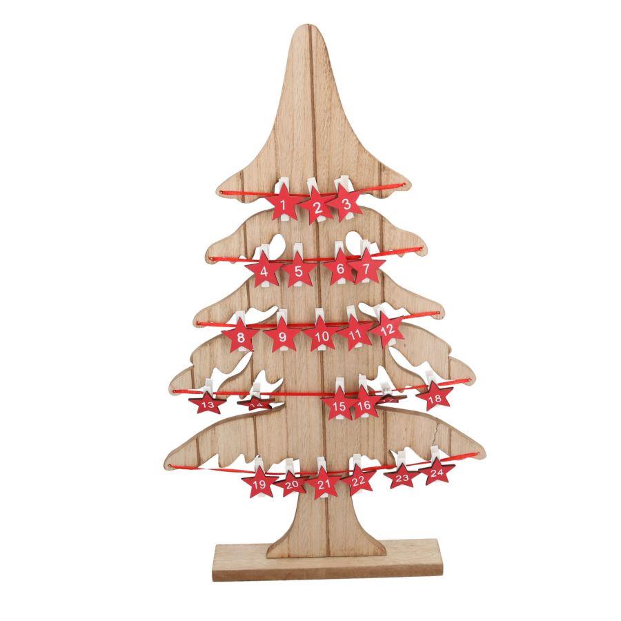 Albero legno naturale con portamemo cm29x5h49