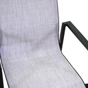 Poltrona in alluminio e textline Cleveland antracite