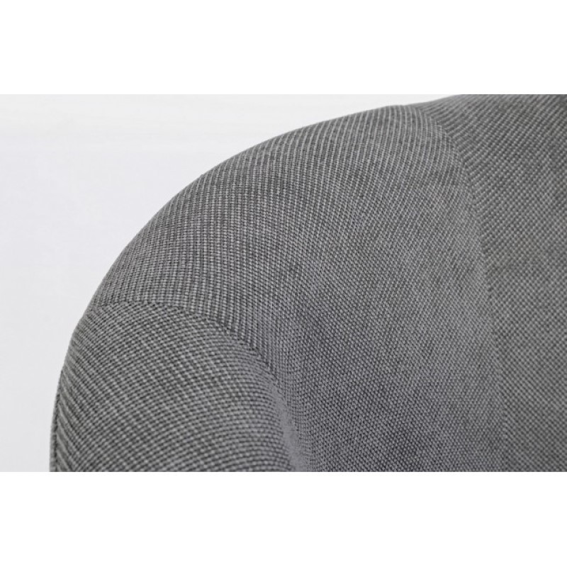 Poltrona in legno e tessuto Antracite BELIZE 64,5x63x h76 cm