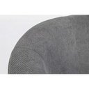 Poltrona in legno e tessuto Antracite BELIZE 64,5x63x h76 cm