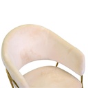 Poltrona in velluto Rotterdam crema