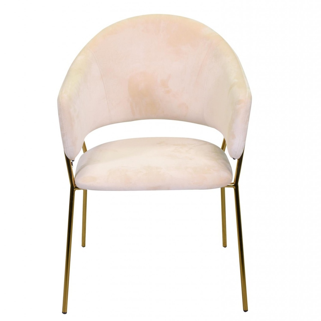 Poltrona in velluto Rotterdam crema