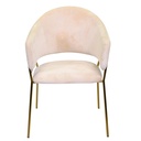 Poltrona in velluto Rotterdam crema