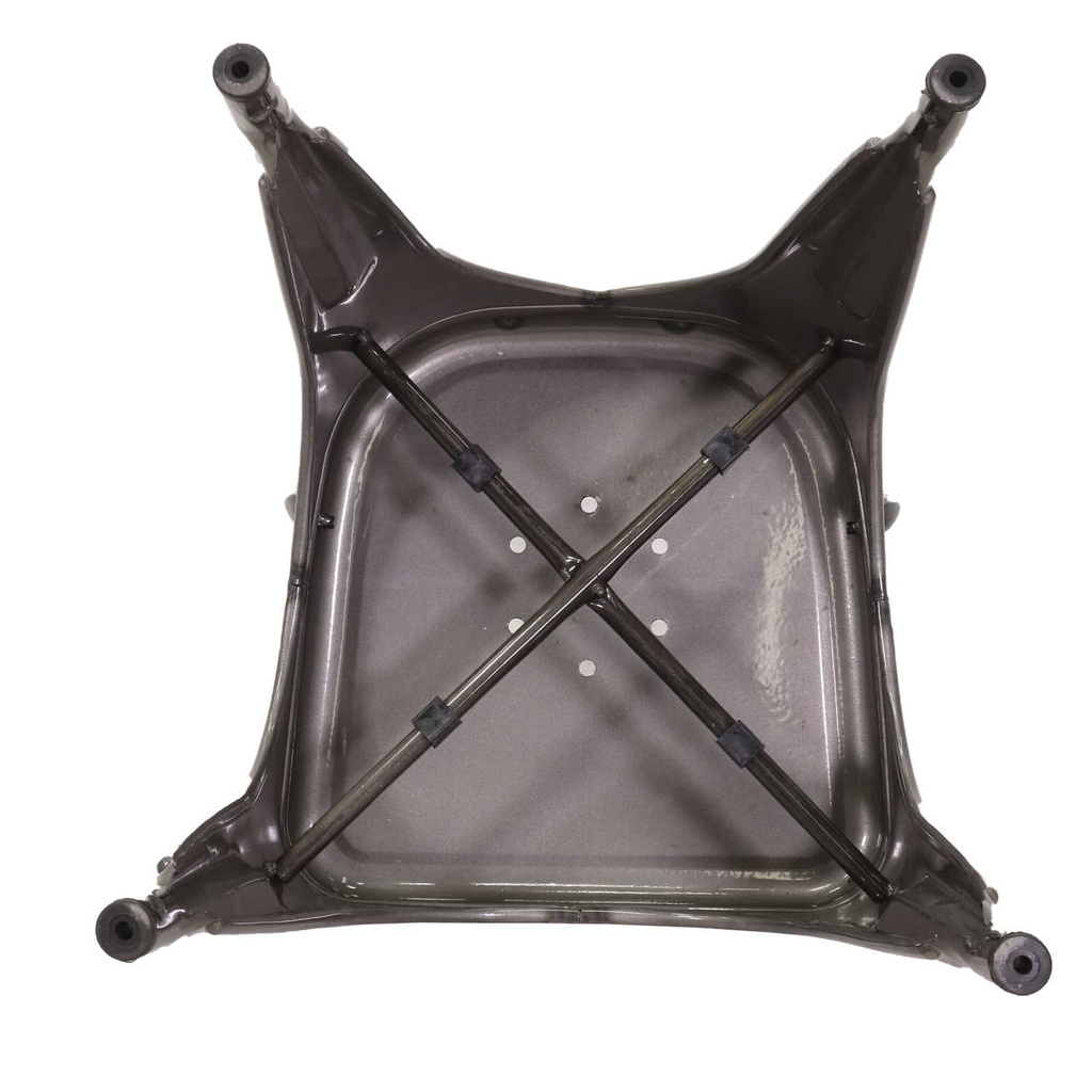 Albero legno tessuto verde con stella tondo cmø9h42