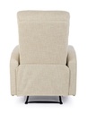 Poltrona reclinabile manuale tessuto beige Iris