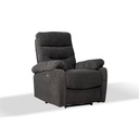 Poltrona recliner elettrico grigio scuro  855 x 92 x 109 cm