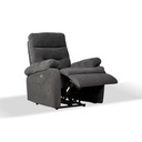 Poltrona recliner elettrico grigio scuro  855 x 92 x 109 cm