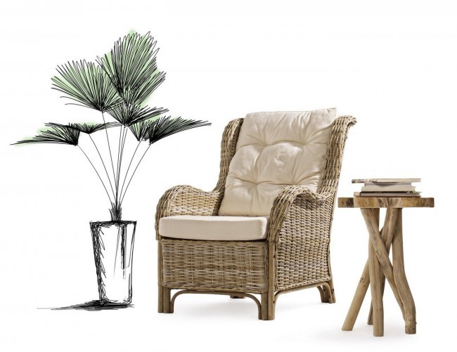 Poltrona relax arredo giardino Sabine