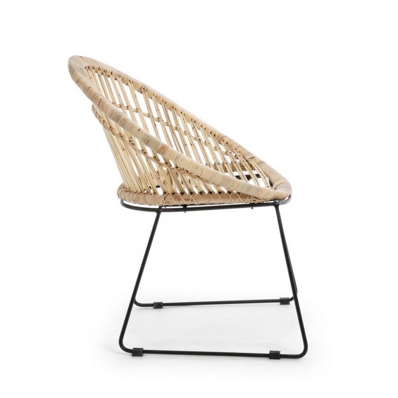 Poltrona rustica Cayes naturale