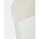 Poltrona sdraio da giardino in alluminio e tessuto Bianco CROSS 58x62,5x h110 cm