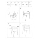 Poltrona velluto Brendeburgo blu ottanio cm 57x52h49/74/78