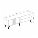 Porta Tv noce antracite 150x35x48h cm