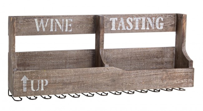 Porta bottiglia e bicchiere rustico Inca