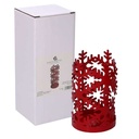 Round red snow flake metal cup holder cm ø8h20