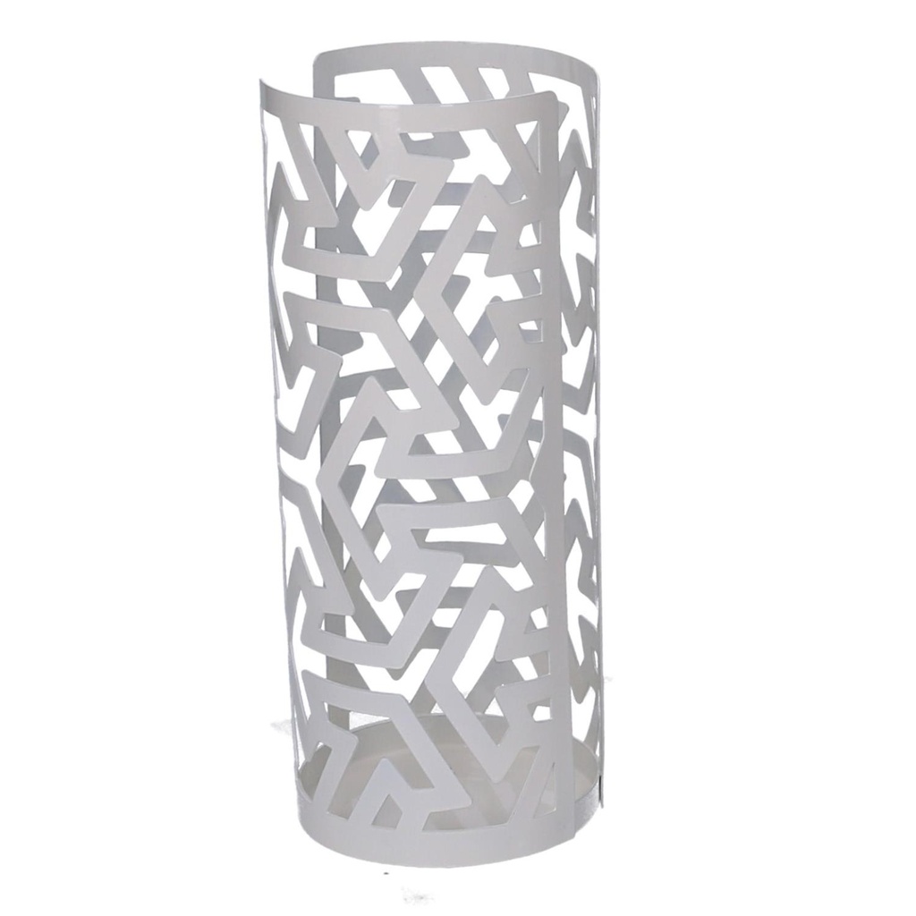 Portabicchiere metallo frecce bianco tondo cm ø8h20