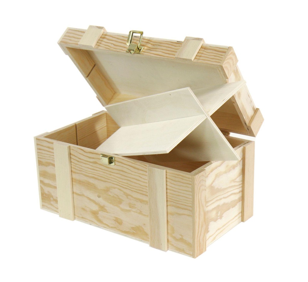 Portabottiglie 2+2b pino nat liste cm37x21h19