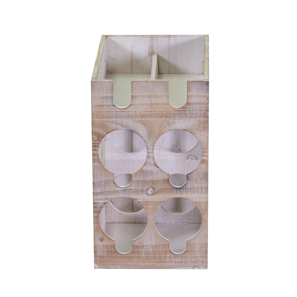 Portabottiglie legno 6 posti cm 30x20h34