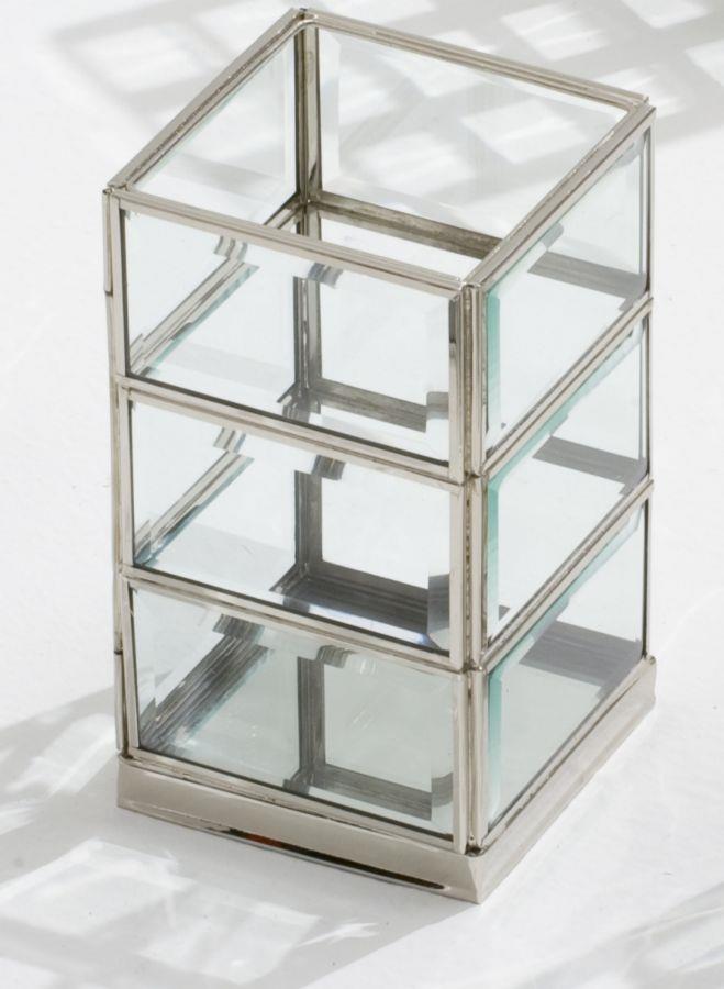 Portacandele silver cm10x10h17