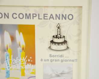 Portafoto compleanno me-0020 cm. 27 x 27 x 2,5
