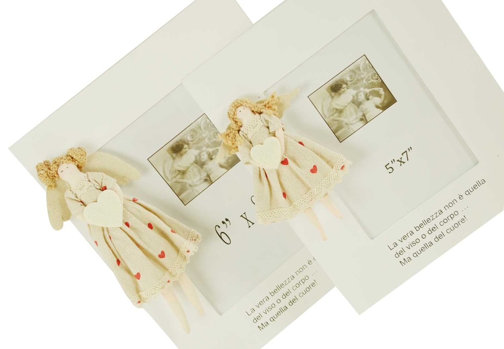 Portafoto dream princesses bianco sd-0843 cm. 24 x 2,5 x 29