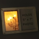 Rectangular white wooden photo frame cm27x20x3