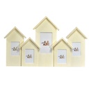 Photo frame wall multiple houses 4p cm46,5x28,5x4