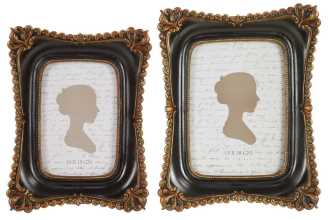 Portafoto nero bordo oro grande te-2221cm. 20,4 x 3 h 26