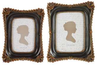 Portafoto nero bordo oro te-2220 cm. 17,5 x 3 h 23