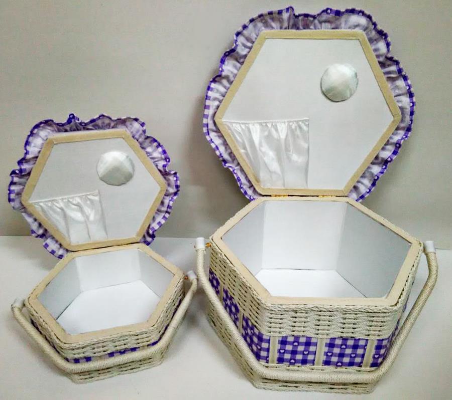 Hexagonal lavender 1-2 workbench cm29x29h19