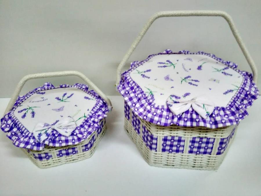 Hexagonal lavender 1-2 workbench cm29x29h19