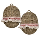 Cordi 1-2 letter holder devon red oval cm22x9h27