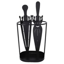 Portaombrelli c/ombrelli ovale cm 27x17,5h53,5