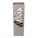 Portaombrelli metallo albero tortora quadro cm 15,5x15,5h49