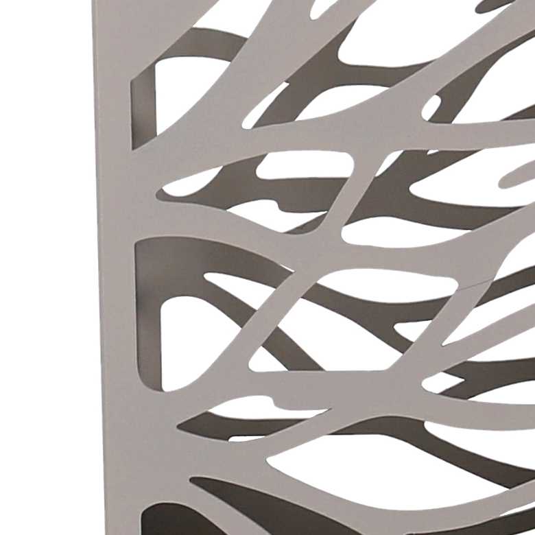 Portaombrelli metallo albero tortora quadro cm 15,5x15,5h49