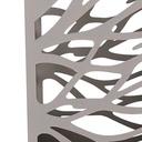 Portaombrelli metallo albero tortora quadro cm 15,5x15,5h49